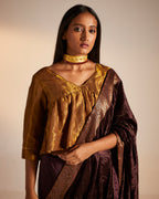 Empireline Blouse in Copper Tissue