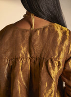 Empireline Blouse in Copper Tissue