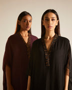 Kaftan in Black Chiffon