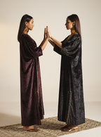 Shahi Kaftan in Black Velvet