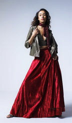 Blazer in Silver grey Tissue