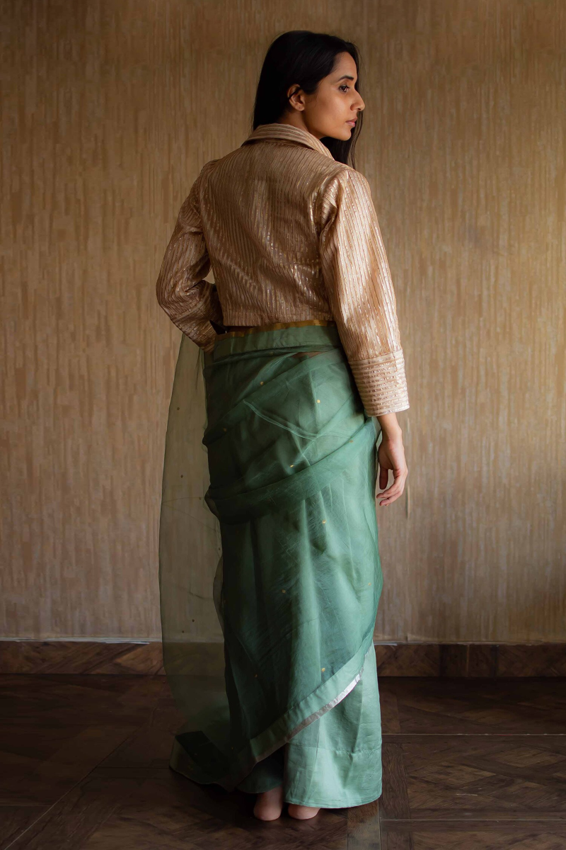 Shirt Blouse In Off-White Gota