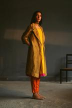 Sally Jacket In Antique Gold Handloom Tissue.